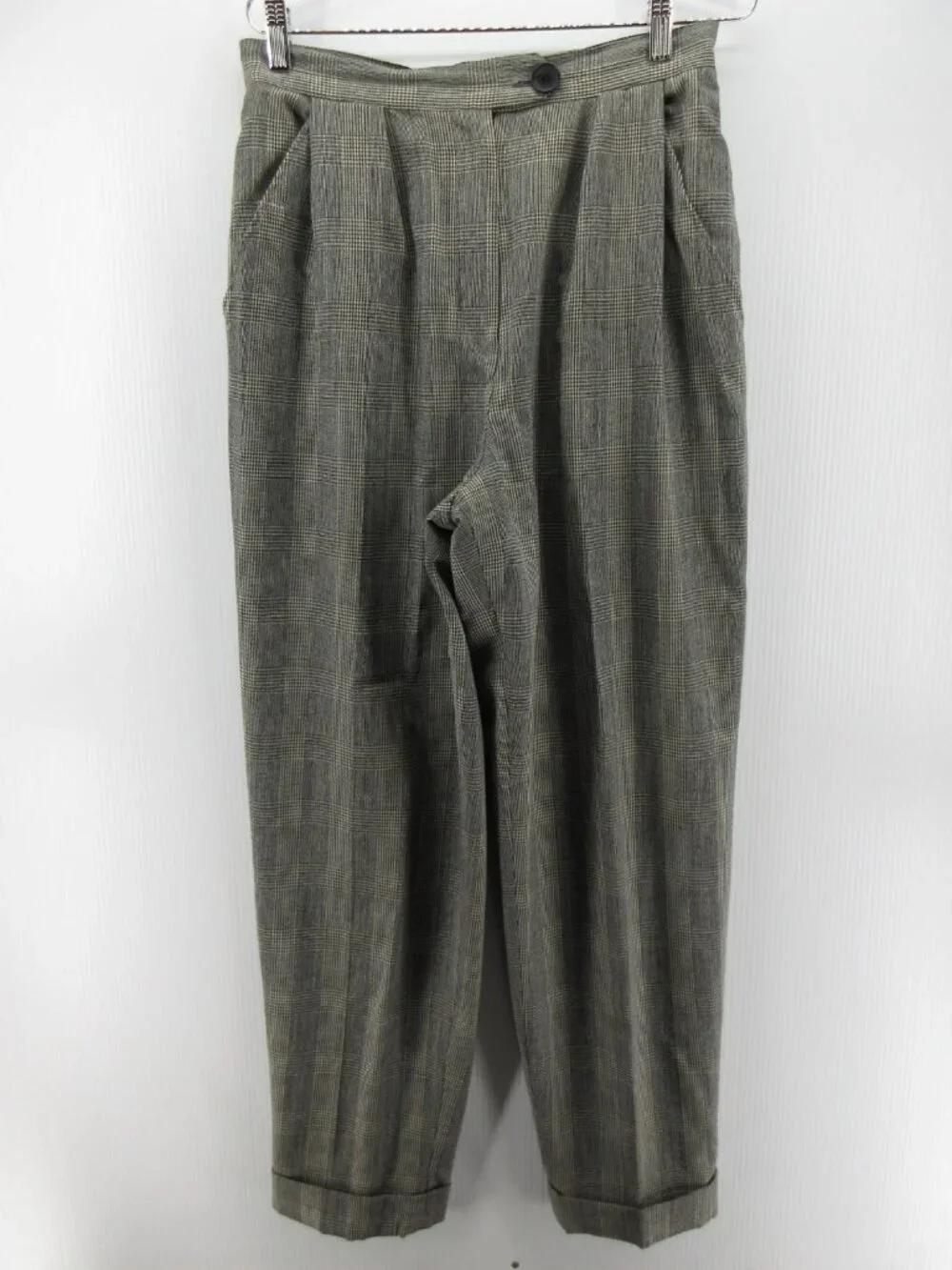 VGT Christian Dior Suit 12 Wool 2 Piece Pants Houndstooth USA 30X30 *